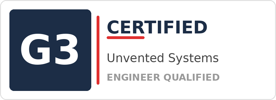 G3 Certified Unvented Systems Engineer