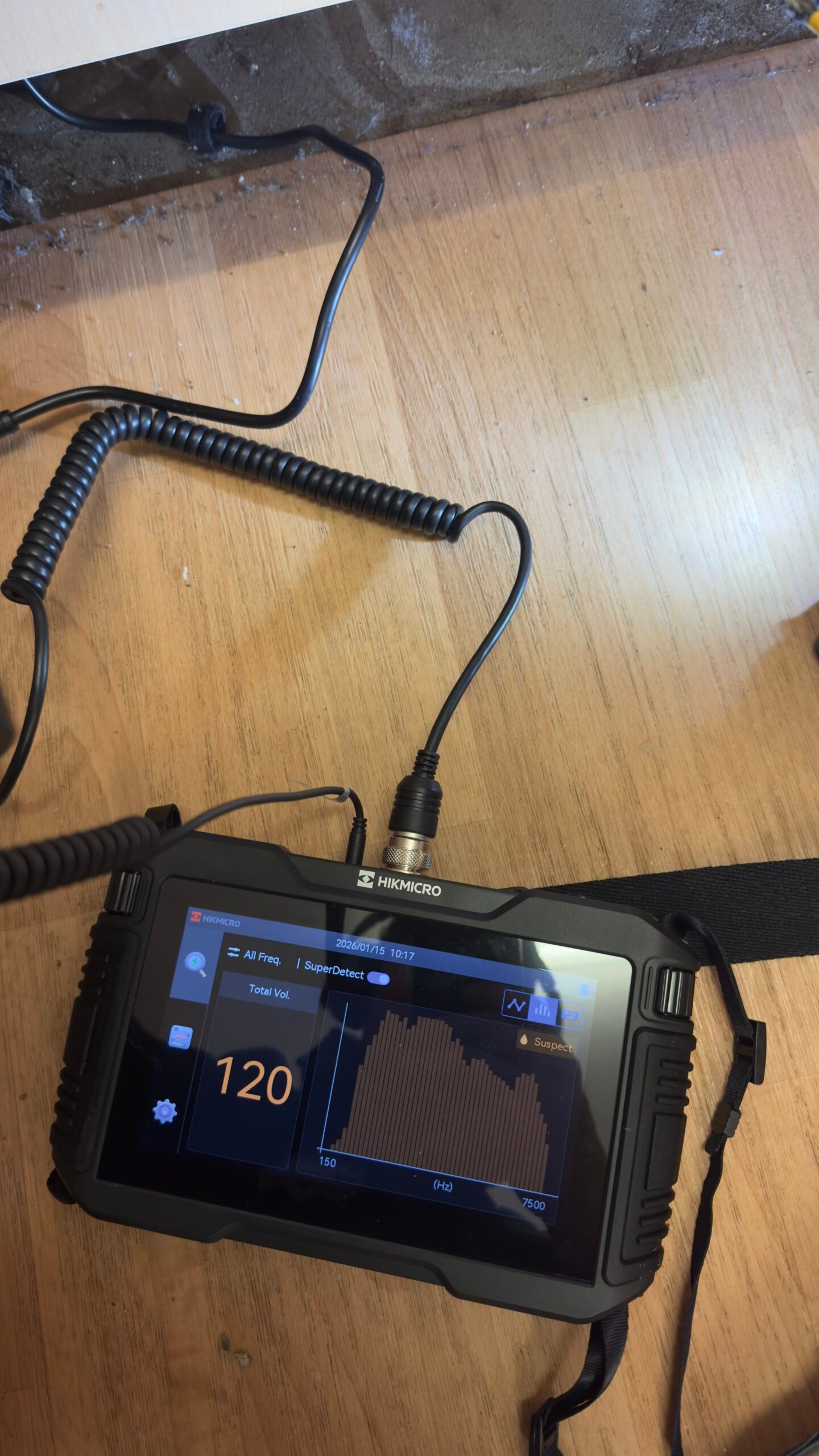 HIKMICRO acoustic detection equipment — Probable Leak Site: Site 10 