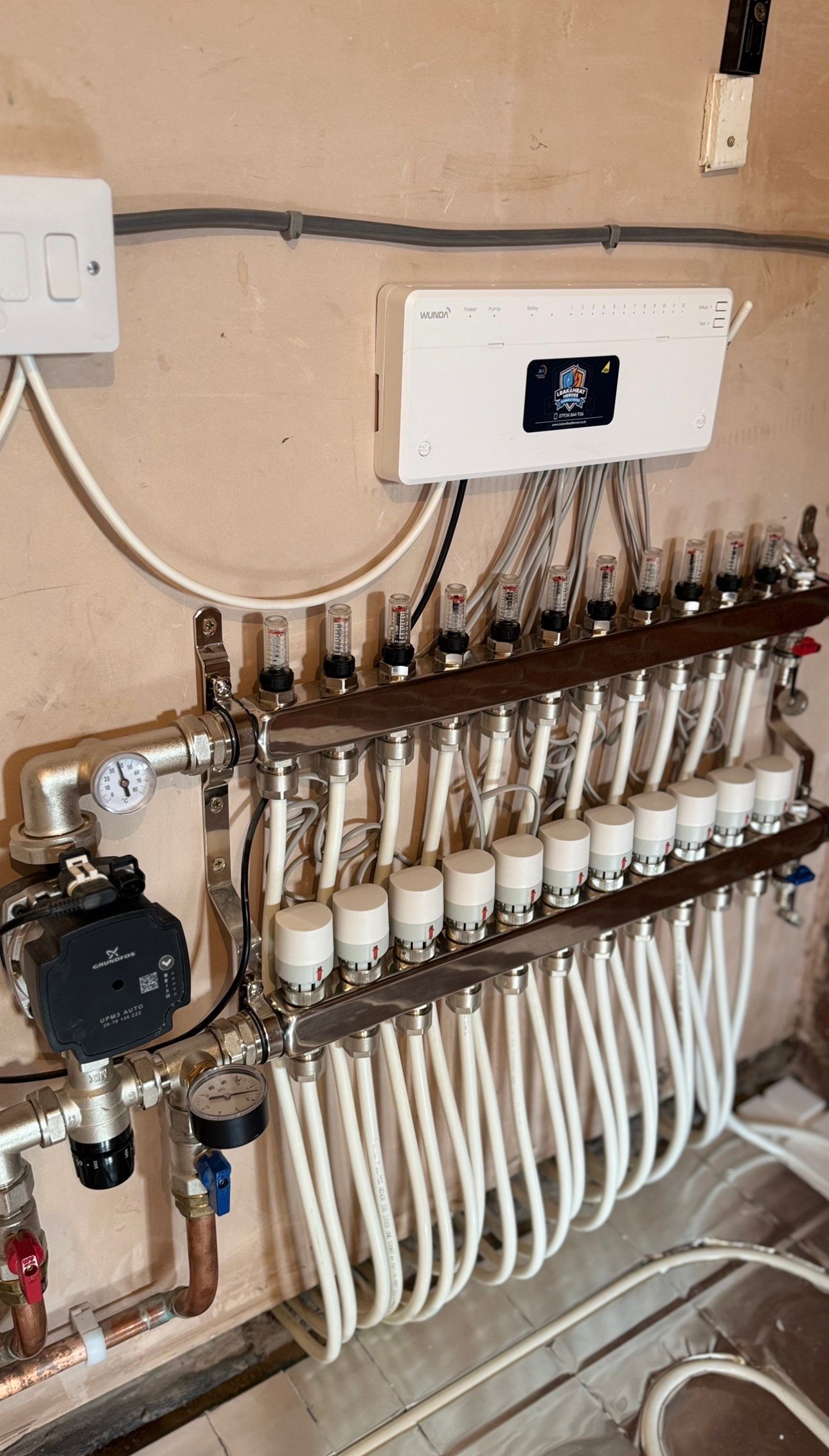 120m² underfloor heating installation — Stratford-upon-Avon